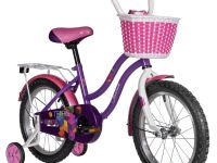 Детский велосипед Novatrack Tetris 16, год 2025, цвет Фиолетовый