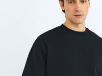 Футболка из плотного хлопка, Черный