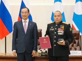 В Якутии чествовали Героя России Дмитрия Куценко