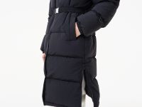 Женский длинный пуховик Lacoste с поясом