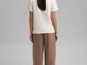 Футболка прямого кроя из джерси