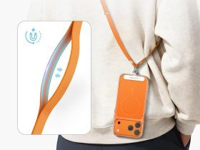 Ремешок-кроссбоди Keephone Bandon Magnetic Strap для смартфона (оранжевый)
