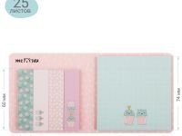 Флажки-закладки и самоклеящиеся блоки в наборе MESHU "Sweet mono", 74*74мм, 60*15мм, 25л., европодве