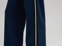 Брюки свободного кроя из футера