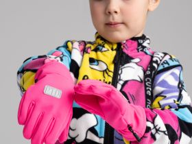 Перчатки текстильные для девочек