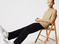 Мужское поло Lacoste с длинными рукавами