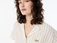 Женская рубашка Lacoste из смеси льна