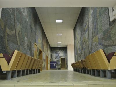 "Времена года" - мозаики вестибюля конференц-зала Министерства сельского хозяйства