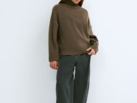 Объёмные джинсы Baggy для девочек, Коричневый