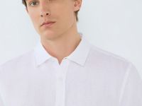 Льняная рубашка, Белый