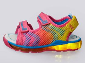 Сандалии с мигающим элементом flashlight для девочки