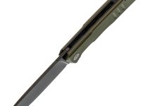 Складной нож Petrified Fish Loco PFB02GRDW, сталь D2, рукоять G10 зеленый
