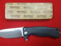Нож складной LionSteel SR11A BS, сталь Uddeholm Sleipner®, рукоять алюминий (Black Solid® Aluminum)