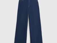 Ультраширокие джинсы Wide leg с высокой посадкой, Синий