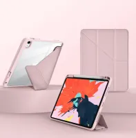 Чехол-книжка WIWU Defender Protective Case для Apple iPad Pro 11 (2024/2025) (полиуретан с подставкой) (розовый)