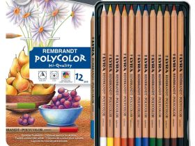 Набор карандашей цветных Lyra "Rembrandt Polycolor" 12 цв в метал. коробке