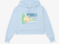 Женская короткая толстовка Lacoste с капюшоном