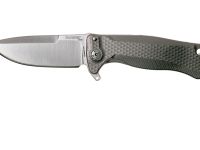 Нож складной LionSteel SR22 G (GREY) Mini, сталь Uddeholm Sleipner® Satin, рукоять титан по технологии Solid®, серый