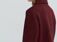 Укороченный жакет из искусственной замши, Фиолетовый