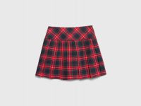 Юбка мини в складку для девочек, Красный