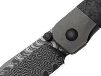 Складной нож Kizer Coywolf, сталь Damascus, рукоять титан/карбон