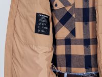 Утепленная стеганая куртка со съемным капюшоном