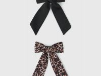 Набор заколок для волос для девочек, 2 шт., Черный