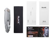 Нож складной Ruike P831S-SA, сталь 14C28N, рукоять сталь, серый