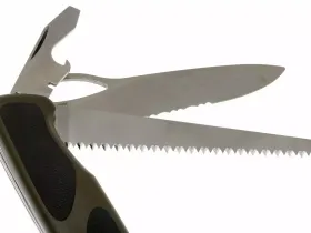 Многофункциональный складной нож Victorinox, сталь X55CrMo14, рукоять нейлон/эластомер, черно-зеленый