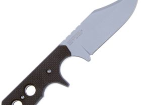 Нож с фиксированным клинком Cold Steel Mini Tac Bowie, сталь 8Cr13MoV, рукоять G10, черный