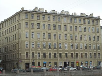 Дом, где в 1906 г. помещалась типография товарищества "Дело", печатавшая газеты "Волна", "Вперед", "Новая волна", "Эхо"