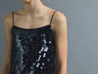 Платье с пайетками для девочек, Черный