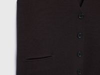 Жилет на пуговицах, Коричневый