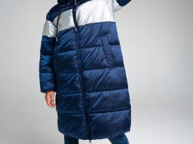 Шапка вязаная с отворотом для девочки