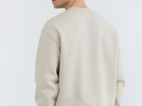 Базовый свитшот с принтом, Бежевый