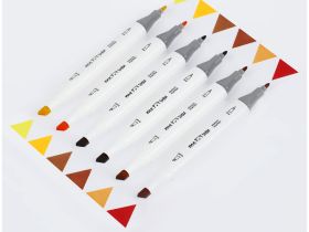 Набор маркеров для скетчинга MESHU 6 цв, осенние цвета