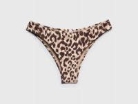 Плавки-бразилиана с леопардовым принтом, Коричневый