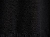 Базовый вязаный джемпер с воротником, Черный