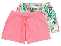 Шорты трикотажные, 2 шт. в комплекте для девочки