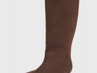 Сапоги из натуральной замши, Коричневый