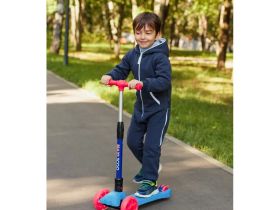 Самокат  Maxiscoo Junior Delux (с лыжами), цвет Зеленый