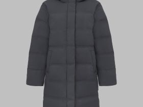 Длинный пуховик с натуральным пухом