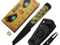 Нож с фиксированным клинком Kizer Hallow, сталь CPM 10V, рукоять GID G10/Aluminum