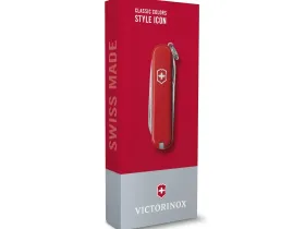Нож перочинный Victorinox Classic SD Colors, Style Icon (0.6223.G) красный, 7 функций 58мм
