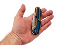 Складной нож Assassin knives Mini Rex, сталь M398, рукоять титан/микарта