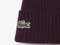 Шапка-бини Lacoste унисекс в рубчик