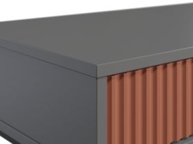 Консоль Трейвис 92x40 Терракотовый/Черный