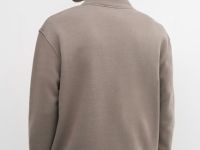 Толстовка с воротником-стойкой на молнии, Бежевый