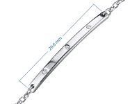 Браслет из серебра с бриллиантами э0601бр03184300