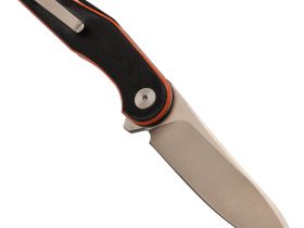 Складной нож Снайпер Техно, сталь N690, рукоять G10 черно-оранжевый